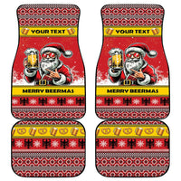 Personalized Germany Christmas Car Mats Santa Claus Merry Beermas - Wonder Print Shop