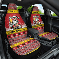 Personalized Germany Christmas Car Seat Cover Santa Claus Merry Beermas - Wonder Print Shop