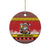 Personalized Germany Christmas Ceramic Ornament Santa Claus Merry Beermas - Wonder Print Shop