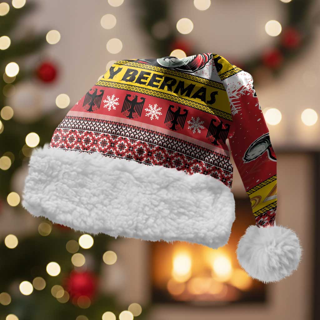 Personalized Germany Christmas Santa Hat Santa Claus Merry Beermas - Wonder Print Shop