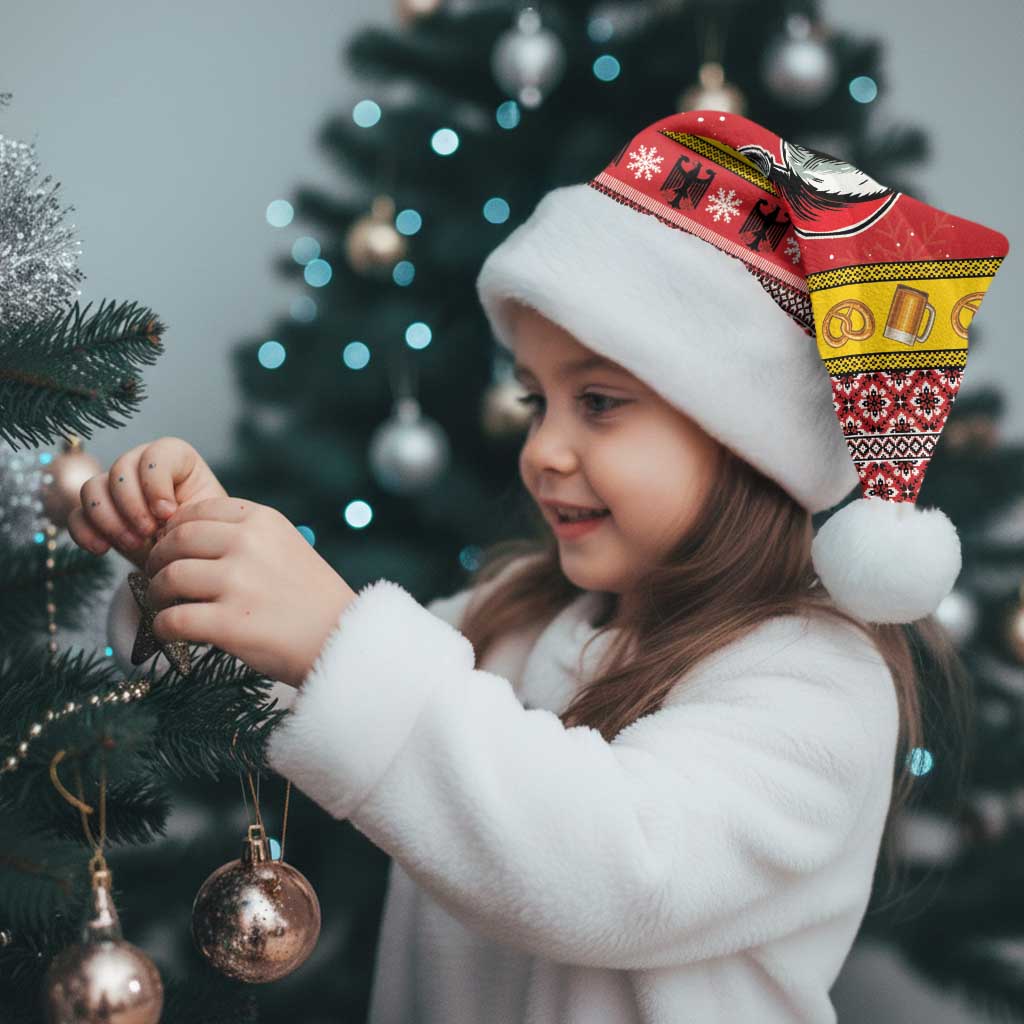 Personalized Germany Christmas Santa Hat Santa Claus Merry Beermas - Wonder Print Shop