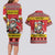 Personalized Germany Christmas Couples Matching Long Sleeve Bodycon Dress and Hawaiian Shirt Santa Claus Merry Beermas - Wonder Print Shop