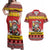 Personalized Germany Christmas Couples Matching Off Shoulder Maxi Dress and Hawaiian Shirt Santa Claus Merry Beermas - Wonder Print Shop