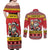 Personalized Germany Christmas Couples Matching Off Shoulder Maxi Dress and Long Sleeve Button Shirt Santa Claus Merry Beermas - Wonder Print Shop