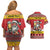 Personalized Germany Christmas Couples Matching Off Shoulder Short Dress and Hawaiian Shirt Santa Claus Merry Beermas - Wonder Print Shop