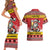 Personalized Germany Christmas Couples Matching Short Sleeve Bodycon Dress and Hawaiian Shirt Santa Claus Merry Beermas - Wonder Print Shop
