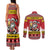 Personalized Germany Christmas Couples Matching Tank Maxi Dress and Long Sleeve Button Shirt Santa Claus Merry Beermas - Wonder Print Shop