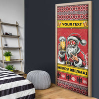 Personalized Germany Christmas Door Cover Santa Claus Merry Beermas - Wonder Print Shop