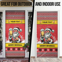Personalized Germany Christmas Door Cover Santa Claus Merry Beermas - Wonder Print Shop