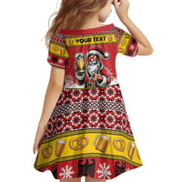 Personalized Germany Christmas Family Matching Long Sleeve Bodycon Dress and Hawaiian Shirt Santa Claus Merry Beermas - Wonder Print Shop