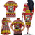 Personalized Germany Christmas Family Matching Off The Shoulder Long Sleeve Dress and Hawaiian Shirt Santa Claus Merry Beermas - Wonder Print Shop