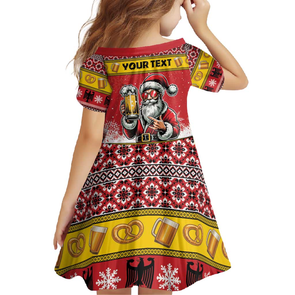 Personalized Germany Christmas Family Matching Off Shoulder Maxi Dress and Hawaiian Shirt Santa Claus Merry Beermas - Wonder Print Shop