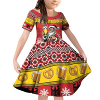 Personalized Germany Christmas Family Matching Off Shoulder Short Dress and Hawaiian Shirt Santa Claus Merry Beermas - Wonder Print Shop