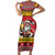 Personalized Germany Christmas Family Matching Short Sleeve Bodycon Dress and Hawaiian Shirt Santa Claus Merry Beermas - Wonder Print Shop