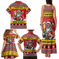 Personalized Germany Christmas Family Matching Tank Maxi Dress and Hawaiian Shirt Santa Claus Merry Beermas - Wonder Print Shop