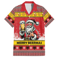 Personalized Germany Christmas Family Matching Tank Maxi Dress and Hawaiian Shirt Santa Claus Merry Beermas - Wonder Print Shop
