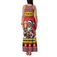Personalized Germany Christmas Family Matching Tank Maxi Dress and Hawaiian Shirt Santa Claus Merry Beermas - Wonder Print Shop