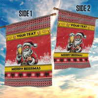 Personalized Germany Christmas Garden Flag Santa Claus Merry Beermas - Wonder Print Shop
