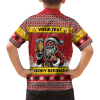 Personalized Germany Christmas Hawaiian Shirt Santa Claus Merry Beermas - Wonder Print Shop