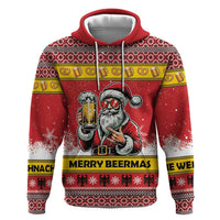 Personalized Germany Christmas Hoodie Santa Claus Merry Beermas - Wonder Print Shop