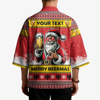 Personalized Germany Christmas Kimono Santa Claus Merry Beermas - Wonder Print Shop