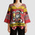 Personalized Germany Christmas Kimono Sleeve Blouse Santa Claus Merry Beermas - Wonder Print Shop