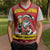 Personalized Germany Christmas Knitted V-Neck Vest Santa Claus Merry Beermas - Wonder Print Shop