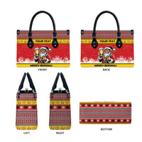 Personalized Germany Christmas Leather Bag Santa Claus Merry Beermas - Wonder Print Shop