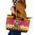 Personalized Germany Christmas Leather Tote Bag Santa Claus Merry Beermas - Wonder Print Shop