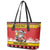 Personalized Germany Christmas Leather Tote Bag Santa Claus Merry Beermas - Wonder Print Shop