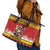 Personalized Germany Christmas Leather Tote Bag Santa Claus Merry Beermas - Wonder Print Shop