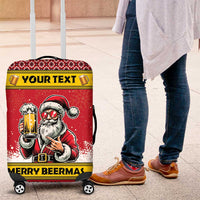 Personalized Germany Christmas Luggage Cover Santa Claus Merry Beermas - Wonder Print Shop