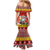 Personalized Germany Christmas Mermaid Dress Santa Claus Merry Beermas - Wonder Print Shop