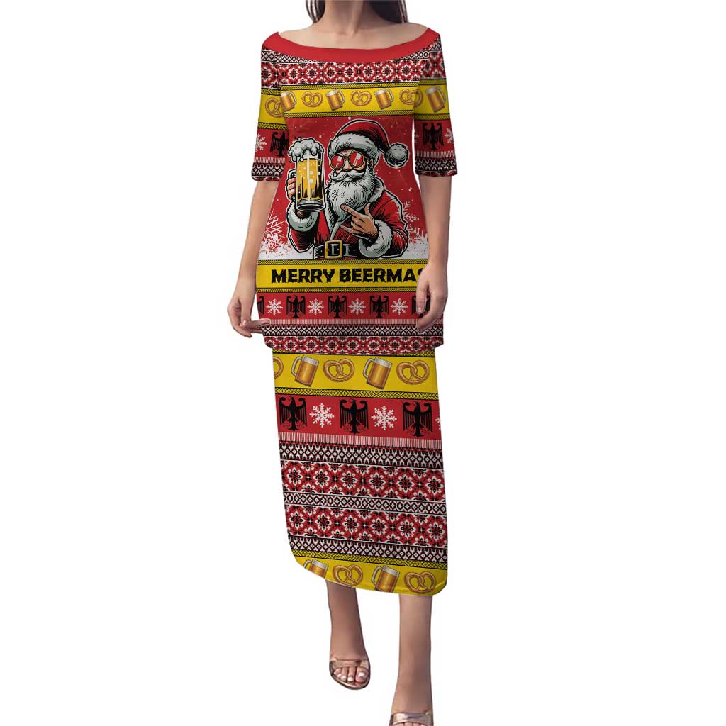 Personalized Germany Christmas Puletasi Santa Claus Merry Beermas - Wonder Print Shop
