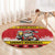 Personalized Germany Christmas Round Carpet Santa Claus Merry Beermas - Wonder Print Shop