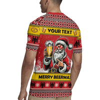 Personalized Germany Christmas Rugby Jersey Santa Claus Merry Beermas - Wonder Print Shop