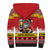 Personalized Germany Christmas Sherpa Hoodie Santa Claus Merry Beermas - Wonder Print Shop