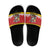 Personalized Germany Christmas Slide Sandals Santa Claus Merry Beermas - Wonder Print Shop