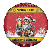 Personalized Germany Christmas Spare Tire Cover Santa Claus Merry Beermas - Wonder Print Shop