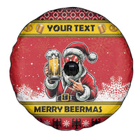 Personalized Germany Christmas Spare Tire Cover Santa Claus Merry Beermas - Wonder Print Shop
