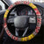 Germany Christmas Steering Wheel Cover Santa Claus Merry Beermas - Wonder Print Shop