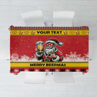 Personalized Germany Christmas Tablecloth Santa Claus Merry Beermas - Wonder Print Shop