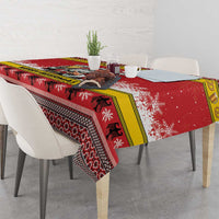 Personalized Germany Christmas Tablecloth Santa Claus Merry Beermas - Wonder Print Shop