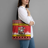 Personalized Germany Christmas Tote Bag Santa Claus Merry Beermas - Wonder Print Shop