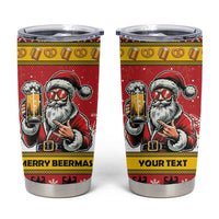 Personalized Germany Christmas Tumbler Cup Santa Claus Merry Beermas - Wonder Print Shop