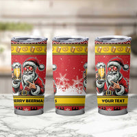 Personalized Germany Christmas Tumbler Cup Santa Claus Merry Beermas - Wonder Print Shop