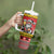 Personalized Germany Christmas Tumbler With Handle Santa Claus Merry Beermas - Wonder Print Shop