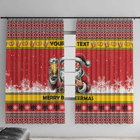 Personalized Germany Christmas Window Curtain Santa Claus Merry Beermas - Wonder Print Shop