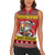 Personalized Germany Christmas Women Sleeveless Polo Shirt Santa Claus Merry Beermas - Wonder Print Shop