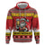 Personalized Germany Christmas Zip Hoodie Santa Claus Merry Beermas - Wonder Print Shop